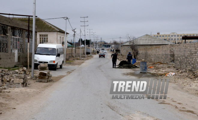 Nardaran township being landscaped. Baku, Azerbaijan, 25 Jan. 2016